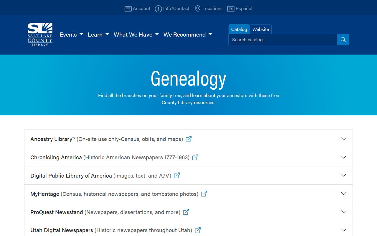 Cottonwood Heights city directory library genealogy resources